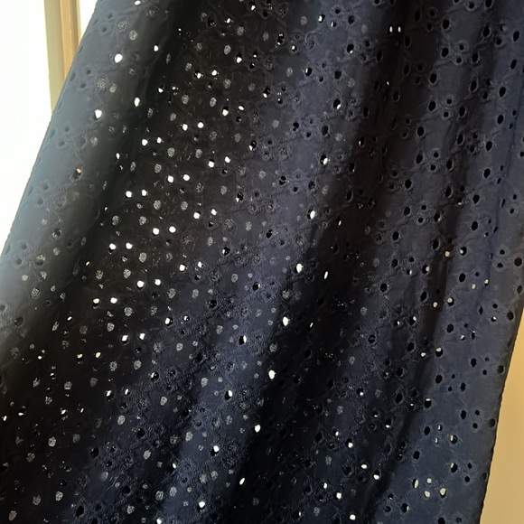 Navy Eyelet Beach Coverup Pants Size XL - Picture 2 of 5